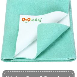 OyO Baby Sea Green Waterproof Dry Sheets Bed Protector - X-Large-image-59