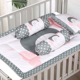 LOREM Infants Printed Cotton Baby Bed Set-6