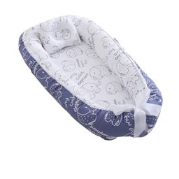SYGA Infants Printed Portable & Foldable Reversible Sleeping Bed Nest image 4