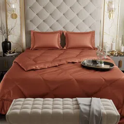 Stoa Paris Brown Geometric 4 Piece Double Queen Regular Bedding Set image 3