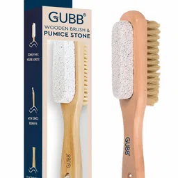 GUBB Wooden Brush & Pumice Stone - Beige-image-65