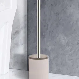 OBSESSIONS Beige Textured Toilet Brush Holder-51