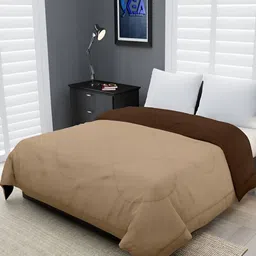 RF RELAXFEEL Brown & Beige Geometric Heavy Winter 233 GSM Double Bed Comforter-image-59