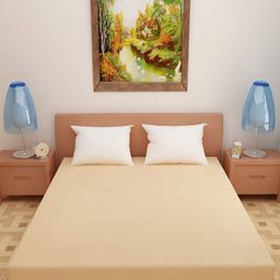 Nivasam Beige Terry Water Resistant Mattress Protector-image-77