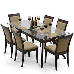 urban ladder Wesley - Dalla 6 Seater Dining Table Set-picture-24