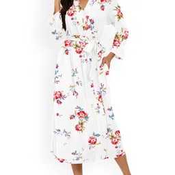 XivirPrinted Robe With Belt-image-56