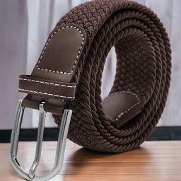 ZORO Men Brown Textured Belt-image-62