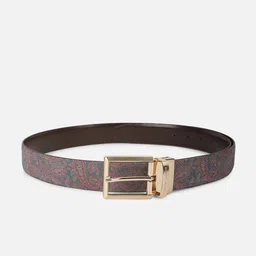 SIMON CARTER LONDON Men Printed Reversible Leather Belt-image-27