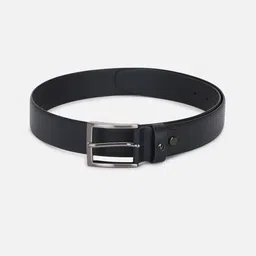 Van Heusen Men Navy Blue Textured Leather Belt-image-65