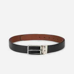 Louis Philippe Men Textured Leather Formal Belt-image-72