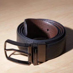 Peter England Men Textured Leather Formal Belt-image-43