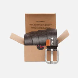 SPYKAR Men Black Leather  Belts-image-16