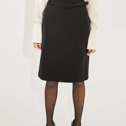 MANGO Pencil Skirt with Belt-picture-29