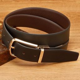 LOUIS STITCH Men Textured Leather Reversible Formal Belt-picture-35