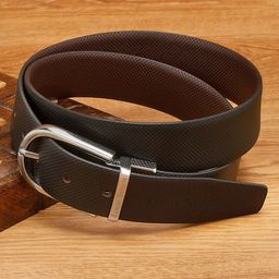 LOUIS STITCH Men Textured Leather Reversible Formal Belt-picture-15