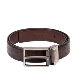 Hidesign Men Textured Leather Reversible Belt-image-12
