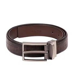 Hidesign Men Textured Leather Reversible Belt-image-58