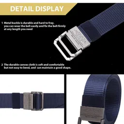 Kastner Men Set Of 2 Canvas Textured Wide Belt image 5