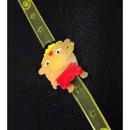 MORKANTH JEWELLERY Boys Yellow Kids Animated Ganpati Cartton Belt Light Rakhi-picture-18