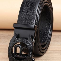 ZORO Men Black Textured PU Belt-image-93