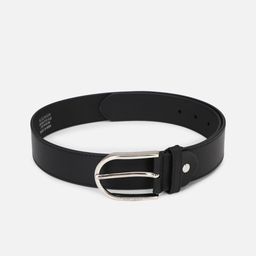 Peter England Men Black Solid Leather Belt-image-83