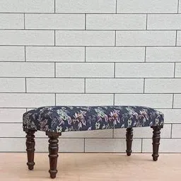 the home dekor Sarah Solid Wood Bench in Melamine Walnut Finish-picture-3