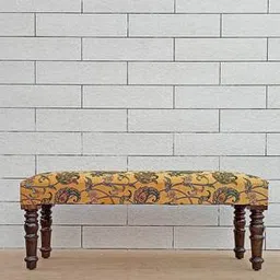 the home dekor Sarah Solid Wood Bench in Melamine Walnut Finish-picture-7