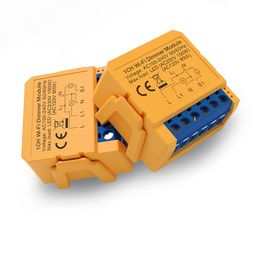 Drix® - 1 Node Smart WiFi Retrofit Dimmer Module| WiFi Controlled | Works with Smart Life, Alexa, Google | Fits into any Existing Switch Board | DIY Switch Modules image 1