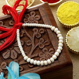 ZENEME Bhaiya Beaded With Mauli Thread Rakhi-image-85