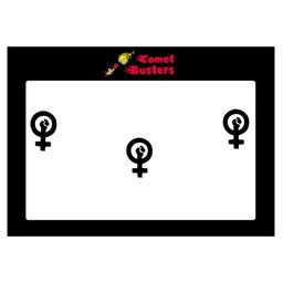 Comet Busters 10 Pcs Black Reusable Bindi-10