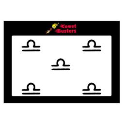 Comet Busters 5 Pcs Reusable Designer Bindis - Black-56