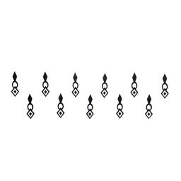 Comet Busters 11 Pcs Black Reusable Bindi image 1