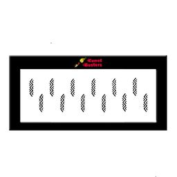 Comet Busters Black Matte Bindis - 12 Pcs image 1