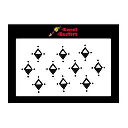 Comet Busters Black Bindis - 10 Pcs image 1