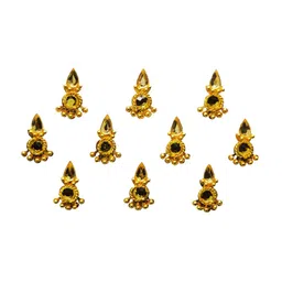 Comet Busters Women Ethnic Golden Bindi-23