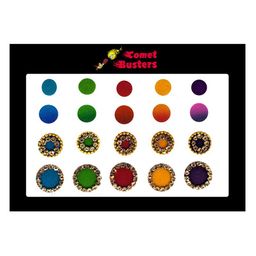 Comet Busters 20 Pcs Embellished Reusable Designer Bindis - Multicoloured-49
