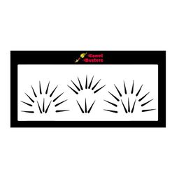 Comet Busters 36 Pcs Reusable Designer Bindis -Black-12