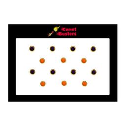 Comet Busters Orange & Black Stone-Studded Round Shaped Bindis - 14 Pcs-51