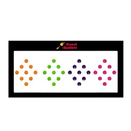 Comet Busters 32 Pcs Embellished Reusable Bindis - Multicoloured-0