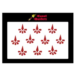 Comet Busters Red Bindis - 10 Pcs-33