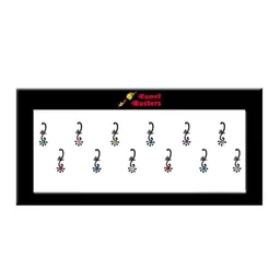 Comet Busters Black Bindis - 12 Pcs-31