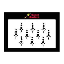 Comet Busters 10 Pcs Black Reusable Bindi image 2