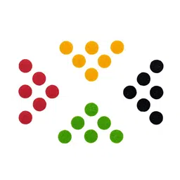 Comet Busters 24 Pcs Reusable Designer Round Bindis - Multicoloured image 2