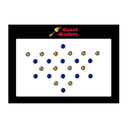 Comet Busters Blue & Gold-Toned Stone-Studded Bindis - 24 Pcs image 2