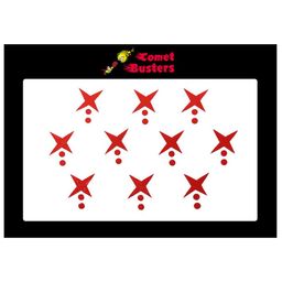 Comet Busters Red & Maroon Bindis - 10 Pcs image 3