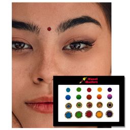 Comet Busters 20 Pcs Embellished Reusable Designer Bindis - Multicoloured image 3