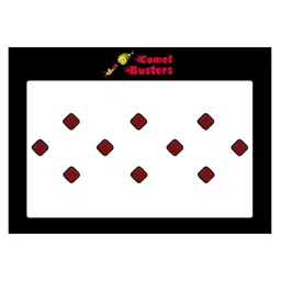 Comet Busters 10 Pcs Reusable Bindis - Maroon & Black image 1