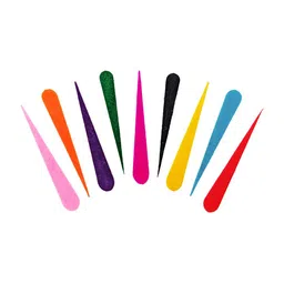 Comet Busters 9 Pcs Reusable Designer Bindis - Multicoloured image 2