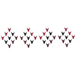 Comet Busters 36 Pcs Reusable Designer Bindis - Maroon & Black image 3