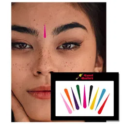 Comet Busters 9 Pcs Reusable Designer Bindis - Multicoloured image 3